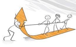 Concetto di lavoro di squadra royalty illustrazione gratis Concetto di lavoro di squadra royalty illustrazione gratis
