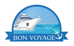 Concetto per la pubblicità del viaggio sulla nave da crociera illustrazione di stock Concetto per la pubblicità del viaggio sulla nave da crociera illustrazione di stock