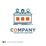 concorrenza, concorso, esperto, giudice, giuria Logo Design Blu e illustrazione vettoriale concorrenza, concorso, esperto, giudice, giuria Logo Design Blu e illustrazione vettoriale