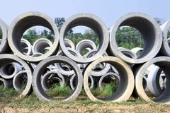Concrete Pipe Stock Photography