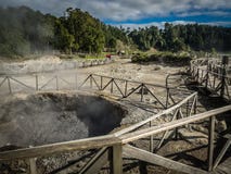 Conduits volcaniques de Furnas image stock Conduits volcaniques de Furnas image stock