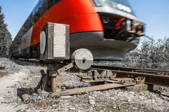 Conduzindo o trem foto de stock Conduzindo o trem foto de stock