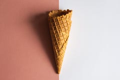 Cone do waffle do gelado fotos de stock Cone do waffle do gelado fotos de stock