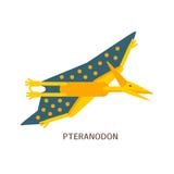 ?cone liso simples do estilo de Pteranodon Pictograma do pterosaur para a c?pia no t-shirt ou no cart?o do projeto ilustração royalty free ?cone liso simples do estilo de Pteranodon Pictograma do pterosaur para a c?pia no t-shirt ou no cart?o do projeto ilustração royalty free