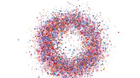 Confetti circle colorful circles