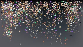 Confetti, New Year`s celebration - vector background banner stock illustration Confetti, New Year`s celebration - vector background banner stock illustration