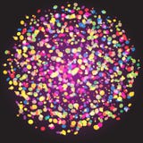 Confetti particles sphere abstract vector background stock illustration Confetti particles sphere abstract vector background stock illustration