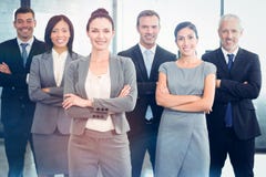 Confident business team in office royalty free stock photo Confident business team in office royalty free stock photo