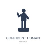 confident human icon. Trendy flat vector confident human icon on stock illustration confident human icon. Trendy flat vector confident human icon on stock illustration