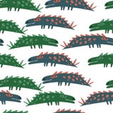 Configuration sans joint avec des dinosaures illustration de vecteur Configuration sans joint avec des dinosaures illustration de vecteur
