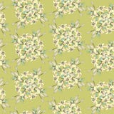 Configuration sans joint avec les fleurs jaune-clair douces illustration stock Configuration sans joint avec les fleurs jaune-clair douces illustration stock
