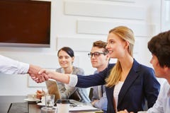 Congratulations handshake between business people royalty free stock image Congratulations handshake between business people royalty free stock image