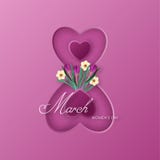 Congratulations on the International Women`s Day on March 8. royalty free illustration Congratulations on the International Women`s Day on March 8. royalty free illustration