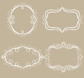 Conjunto de bastidores decorativos. ilustración del vector Conjunto de bastidores decorativos. ilustración del vector