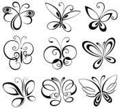 Conjunto de mariposas libre illustration Conjunto de mariposas libre illustration