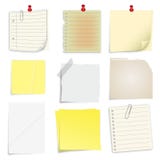 Conjunto de notas de post-it libre illustration Conjunto de notas de post-it libre illustration