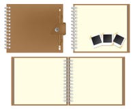Conjunto del cuaderno de Brown ilustración del vector Conjunto del cuaderno de Brown ilustración del vector