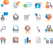 Conjunto del icono del Web Conjunto del icono del Web