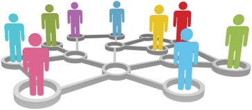 Connect diverse people business or social network