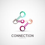 Connection icon company logo, business concept