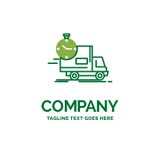 consegna, tempo, trasporto, trasporto, te piano di logo di affari del camion illustrazione vettoriale consegna, tempo, trasporto, trasporto, te piano di logo di affari del camion illustrazione vettoriale