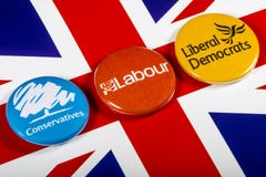 Conservatieven, Arbeid en Liberale Democraten royalty-vrije stock afbeeldingen Conservatieven, Arbeid en Liberale Democraten royalty-vrije stock afbeeldingen