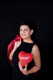 Consideravelmente um meio envelheceu a mulher com um sorriso imagens de stock royalty free Consideravelmente um meio envelheceu a mulher com um sorriso imagens de stock royalty free