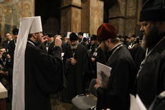 Consiglio di unità delle chiese ortodosse ucraine fotografia stock libera da diritti Consiglio di unità delle chiese ortodosse ucraine fotografia stock libera da diritti