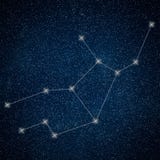 Constellation de Vierge Constellation de Vierge de signe de zodiaque illustration stock Constellation de Vierge Constellation de Vierge de signe de zodiaque illustration stock