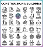 Construction & Buildings icons royalty free illustration Construction & Buildings icons royalty free illustration