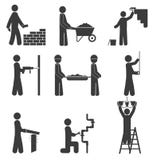 Construction icons, renovation plumbing on white background vector illustration Construction icons, renovation plumbing on white background vector illustration