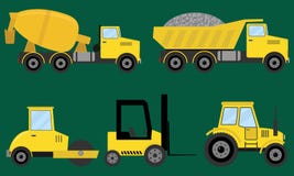 Construction machines stock illustration Construction machines stock illustration