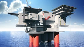 Construction of oil platform