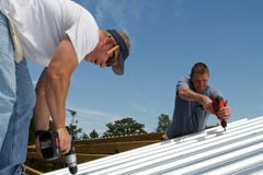Construction Roofing Crew