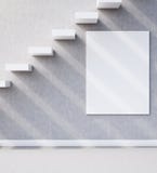 Construido en escaleras y cartel ilustración del vector Construido en escaleras y cartel ilustración del vector