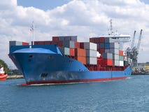 Container Cargo Ship Royalty Free Stock Image Container Cargo Ship Royalty Free Stock Image