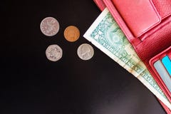 Contant geld, klein geld royalty-vrije stock afbeeldingen Contant geld, klein geld royalty-vrije stock afbeeldingen