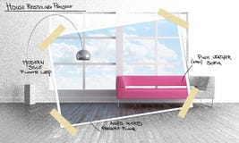 Contenga el proyecto restyling ilustración del vector Contenga el proyecto restyling ilustración del vector