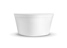 Contenitore bianco per il gelato o gli alimenti a rapida preparazione Imballando per il popcorn e lo spuntino illustrazione vettoriale Contenitore bianco per il gelato o gli alimenti a rapida preparazione Imballando per il popcorn e lo spuntino illustrazione vettoriale