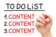 Content To Do List Concept Royalty Free Stock Photo Content To Do List Concept Royalty Free Stock Photo