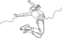Continuous line drawing of business people meeting handshake vector illustration Continuous line drawing of business people meeting handshake vector illustration