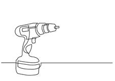 Electric Screwdriver Drill Icon Outline Stock Vector - Image: 91906582