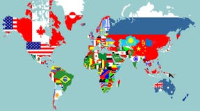 Mapas del esquema del mundo ilustración del vector Mapas del esquema del mundo ilustración del vector