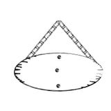 contorno monocromático del tablero de madera oval de la muestra con las cadenas Imagenes de archivo contorno monocromático del tablero de madera oval de la muestra con las cadenas Imagenes de archivo