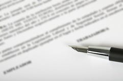 Contract Stock Image