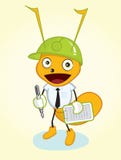 Contractor ant mascot stock illustration Contractor ant mascot stock illustration