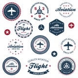 Contrassegni di aeronautica dell'annata illustrazione di stock Contrassegni di aeronautica dell'annata illustrazione di stock