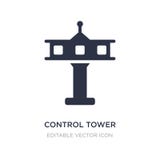 control tower icon on white background. Simple element illustration from Travel concept royalty free illustration control tower icon on white background. Simple element illustration from Travel concept royalty free illustration
