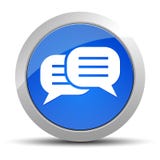 Conversation icon blue round button illustration vector illustration Conversation icon blue round button illustration vector illustration