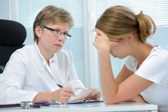 Conversation with a therapist stock photography Conversation with a therapist stock photography